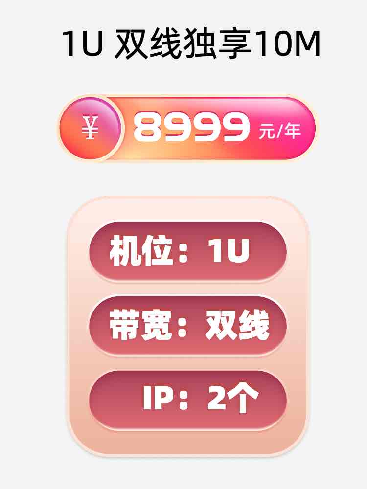 济南双线独享服务器托管价格