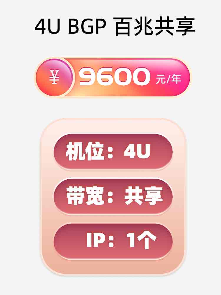 济南百兆共享服务器托管价格